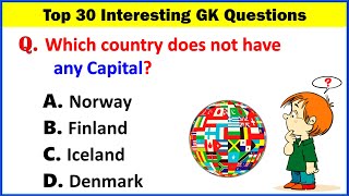 Top 30 Important Gk Question and answer | Gk Questions and Answers | Gk Quiz | Gk Question | GK GS