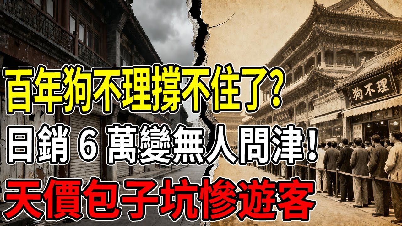狗不理，真的沒人理了！實探166年老店：門可羅雀、差評如潮！從一天賣6萬個到深陷退市風波，被時代拋棄的真相令人唏噓！ #狗不理 #退市風波