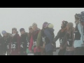 Having fun during a course hold at Snowboard Slopestyle - Universal Sports