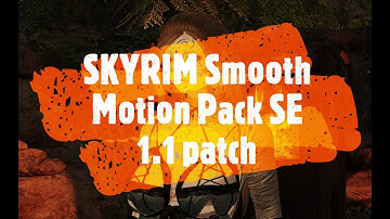 스카이림 스무스 모션팩 SE 1.1 patch