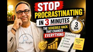 Why You Keep PROCRASTINATING and the 3-Minute FIX That Actually WORKS!#stopprocrastinating #life
