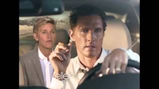 Ellen Degeneres Hilariously Spoofs Matthew Mcconaugheys Lincoln Car Commercialwatch The Must See V