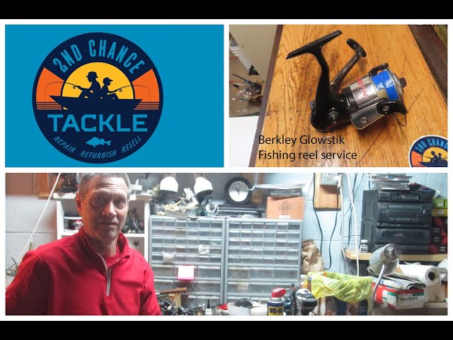 Berkley Glowstik spin fishing reel how to take apart and service 