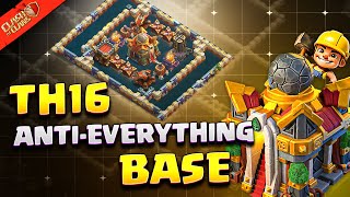Defend ALL Armies from Root Riders to Dragons 😈 Best TH16 Anti-Everything Base