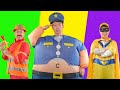 Policeman, Superman and Fireman Song 🚒 🚓 🚑 | Police Officer Song 👮♂️🚨 | Lights Kids Song
