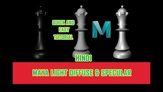 diffuse and specular maya| specula| autodesk maya| specular map| maya tutorial| 3d lighting| part 3