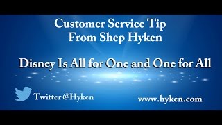 Customer Service Tip from Disney