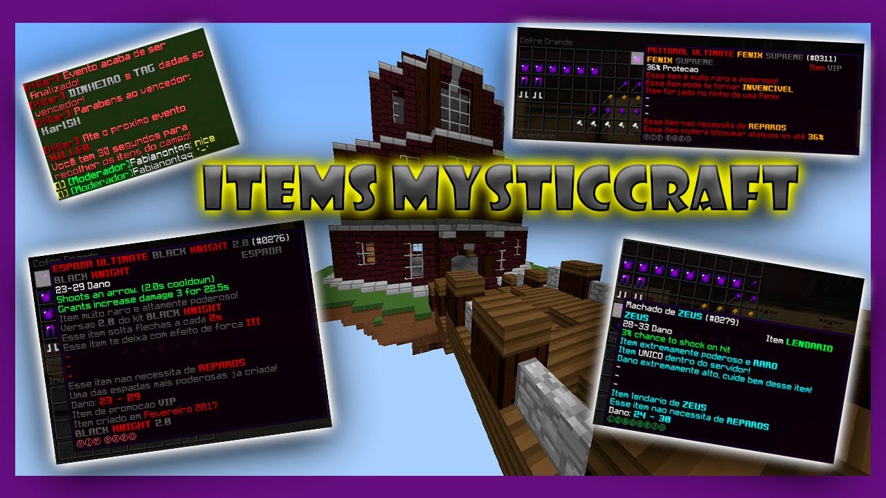 ϟMOSTRANDO MEU ITEMS HUMILDES |PvP1| [Mysticcraft]ϟ - YouTube