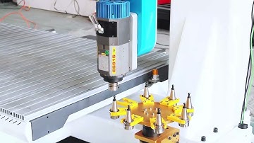 Automatic tool change 5 axis cnc router tabletop mobile engraving machine