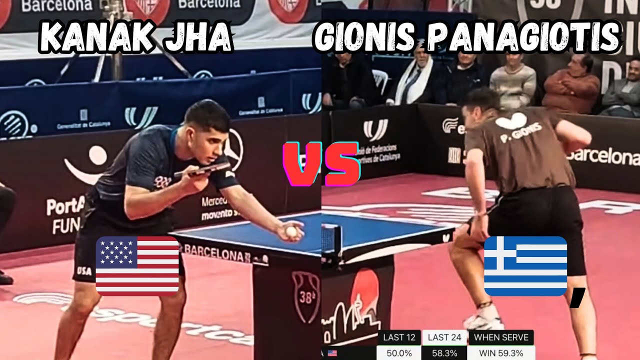 AMAZING TABLE TENNIS FINAL CITY OF BARCELONA 2025 | PANAGIOTIS GIONIS VS KANAK JHA 