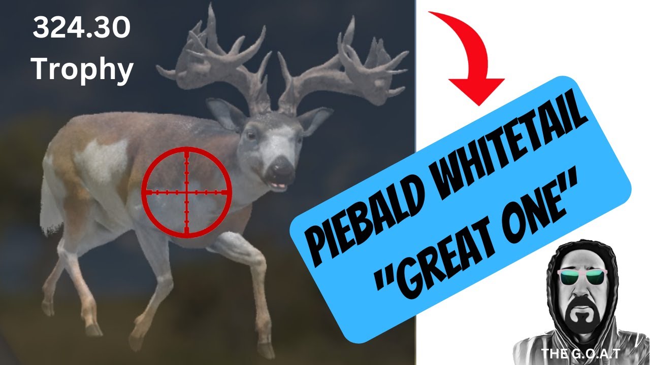 PIEBALD WHITETAIL GREAT ONE The Hunter Call of the Wild YouTube
