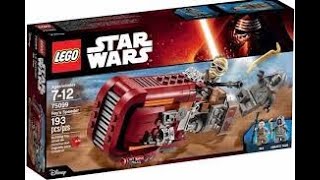 Lego Star Wars - Reys Speeder Stopmotion Review