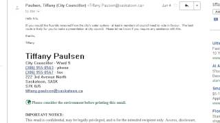 Tiffany Paulsen Offers Istance Fluoride Removal Saskatoon