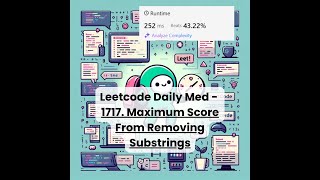1717. Maximum Score From Removing Substrings [Med] | Leetcode Daily | 7-22-25