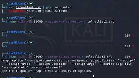 NMAP: How to Telnet Brute Force 22000 Random Hosts