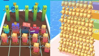 Merge Number Cube Fam Run vs Count Masters Stickman Running Games  "merge battle" , part 19