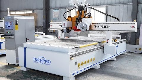 TechPro ATC CNC Router +180° Rotate Saw Blade + 180° Rotate Horizontal Drilling(TPM1733ESH)