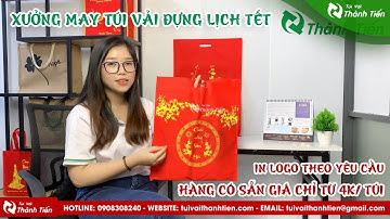In túi vải không dệt đựng lịch tết theo yêu cầu | tuivaithanhien.com