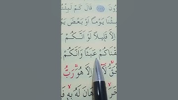 سورة المؤمنون الأية 114 إلى 116 بصوت سعد الغامدي
