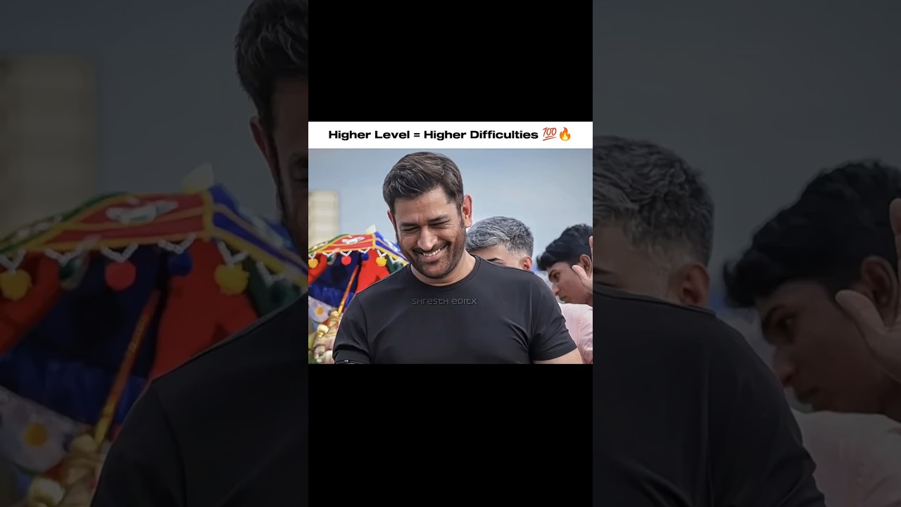 Higher Level = Higher Difficulties💯🔥 #cricket #shorts #msdhoni