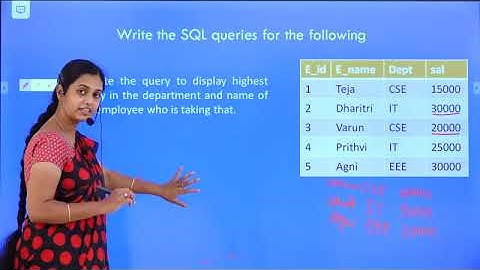 UNIT 3 L-3 PART 1: Subqueries in DBMS || SQL Subquery || SQL Query