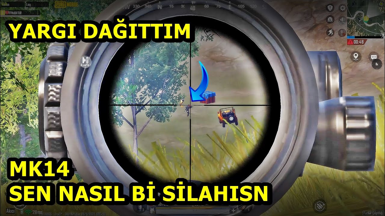 MK14 SEN NASIL BİR SİLAHSIN BE ! YARGI DAĞITTIM ONE MAN SQUAD PUBG MOBİLE