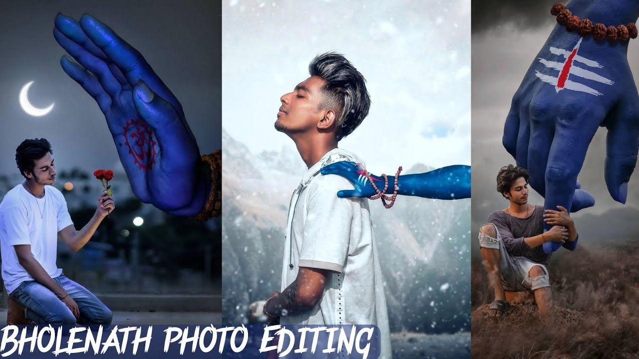 Parnav Pg new 😍Bholenath🙏 Photo Editing / picsart bholenath hand photo Editing video By 01DreamEditz