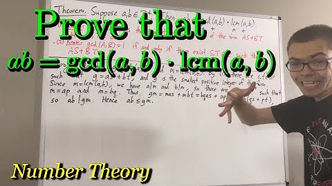 Prove that ab = gcd(a,b) ⋅ lcm(a,b) for positive integers a and b [ILIEKMATHPHYSICS]