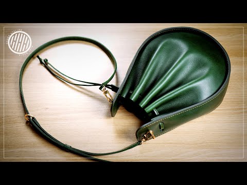 Making a Drawstring Bucket Bag | Leathercraft DIY