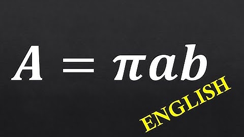 How to Find the Area of an Ellipse (English-Explained)