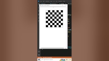 Design Chess Board Program in Python Turtle #short #shorts #shortsfeed #shortsvideo