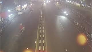 Vlog Traffic at night is busy