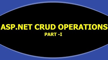 ASP.NET CRUD Operations using LINQ Part 1