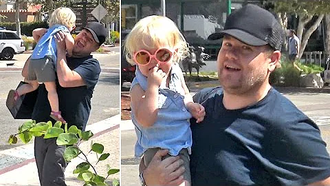 Funny Family Man James Corden Horses Around With A...