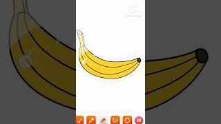 BANANA DRAWING | DRAWING banan |   kola  KA CHITRA BANAO | banan COLOUR | SARAEDUCATION