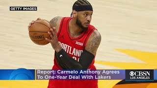 Report: Carmelo Anthony Agrees To One-Year Deal With Lakers