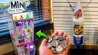 I COLLECTED MONEY💰Mini Claw & Gumball Machine! Plus EBay Sales!