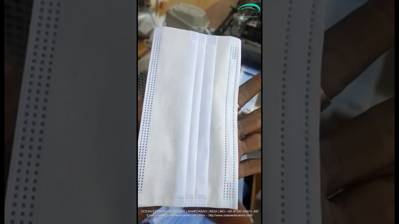 Semi Auto 3 layer Surgical Face Mask Making Machine