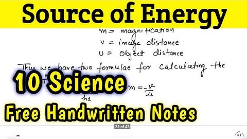Source  of Energy || 10th Science #CBSE/NCERT #ndjtuitionnotes