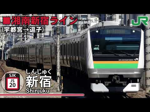 「パプリカ」 で湘南新宿ライン、りんかい線、埼京線、川越線の駅名を歌います。【駅名記憶】【駅名ソング】