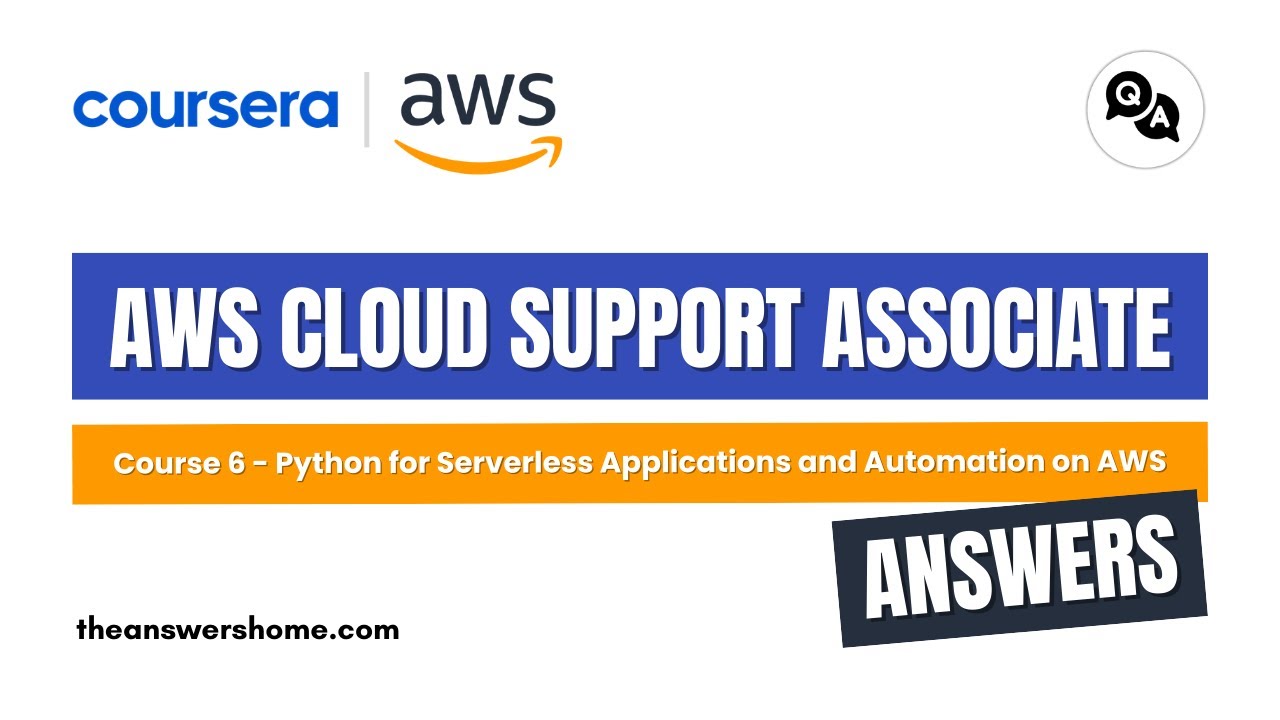 Python for Serverless Applications and Automation on AWS Coursera ...