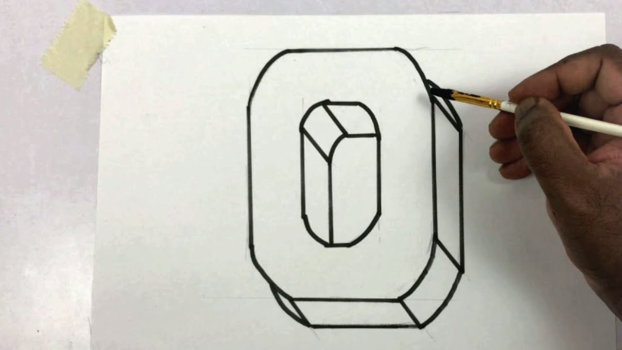 Draw letter O in 3D for assignment and project work | Alphabet O ...