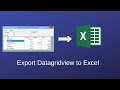 C# - How to Export DataGridView Data to Ms Excel File in Visual C#
