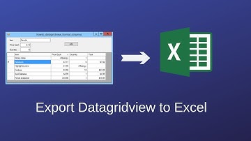 C# - How to Export DataGridView Data to Ms Excel File in Visual C#