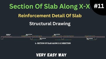 Reinforcement Detail Of Slab || Slab Detailing In AutoCAD || Slab Section Detailing || Tech Yatra