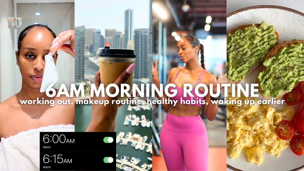 6am Morning Routine: Life Changing Guide + Tips To Get Up Early, Workout & Stay Consistent