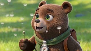 Rego Blows a Dandelion! 🐻🌬️🌼 | Calm Forest Moment | Rego the Bear #Shorts screenshot 2
