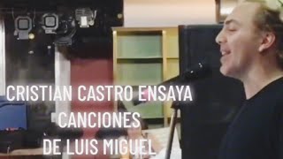 CRISTIAN CASTRO canta "Qué nivel de mujer" [Luis Miguel] durante prueba de sonido (2017)