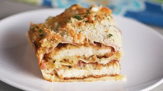 Chicken Cordon Bleu Lasagna