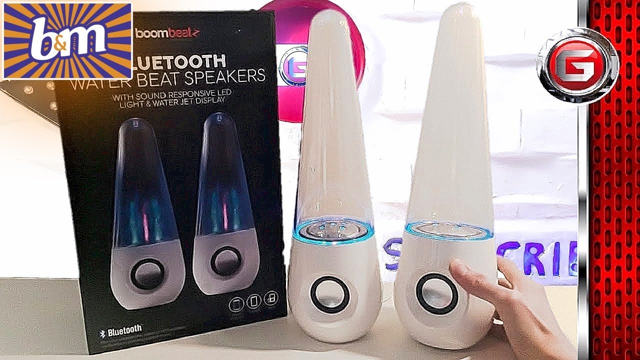 B&M is selling light-up wireless speakers with water jets inside - and  they're half price